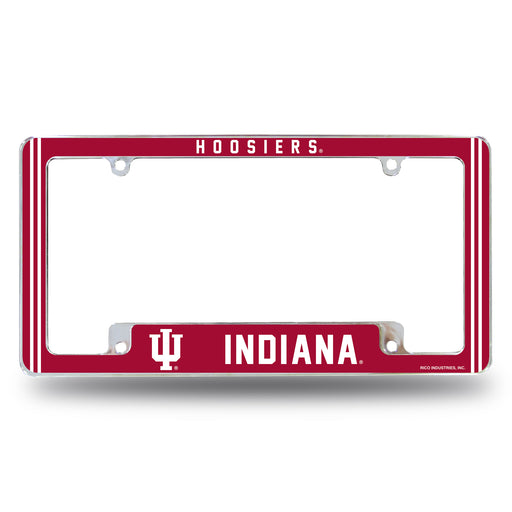 Indiana Hoosiers  All Over Chrome License Plate Frame