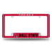 Ball State  All Over Chrome License Plate Frame