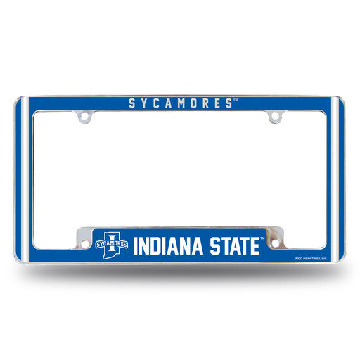 Indiana State  All Over Chrome License Plate Frame