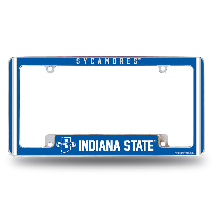 Indiana State  All Over Chrome License Plate Frame