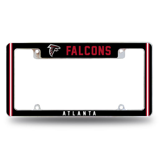 Atlanta Falcons  All Over Chrome License Plate Frame