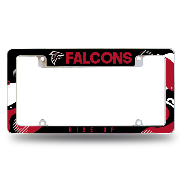 Atlanta Falcons  All Over Chrome License Plate Frame