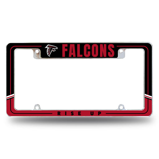 Atlanta Falcons  All Over Chrome License Plate Frame