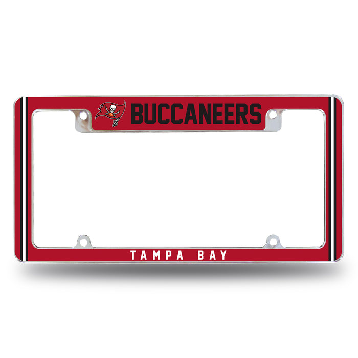 Tampa Bay Buccaneers  All Over Chrome License Plate Frame