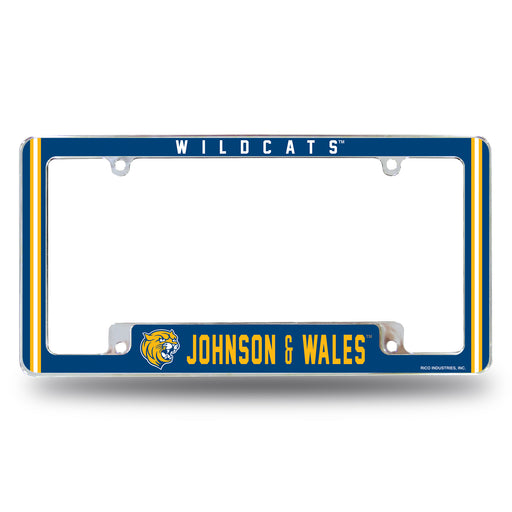 Johnson & Wales University  All Over Chrome License Plate Frame