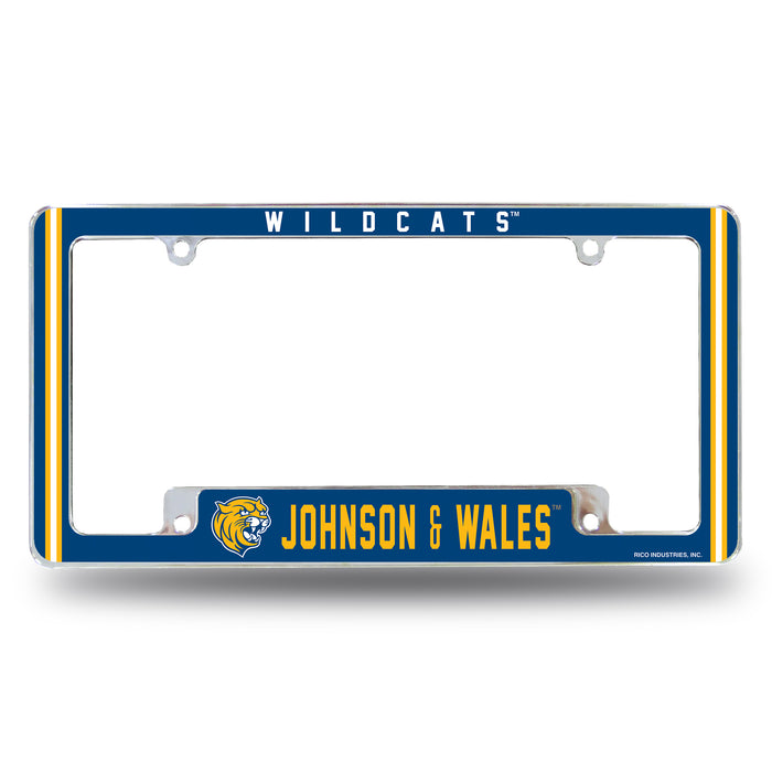 Johnson & Wales University  All Over Chrome License Plate Frame