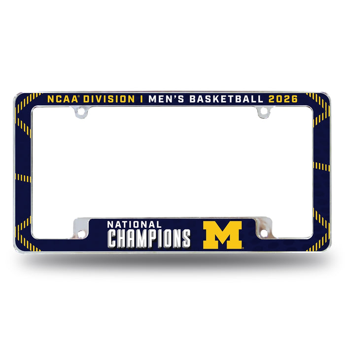 Michigan Wolverines 2026 Men's Basketball National Champions  All Over Chrome Frame