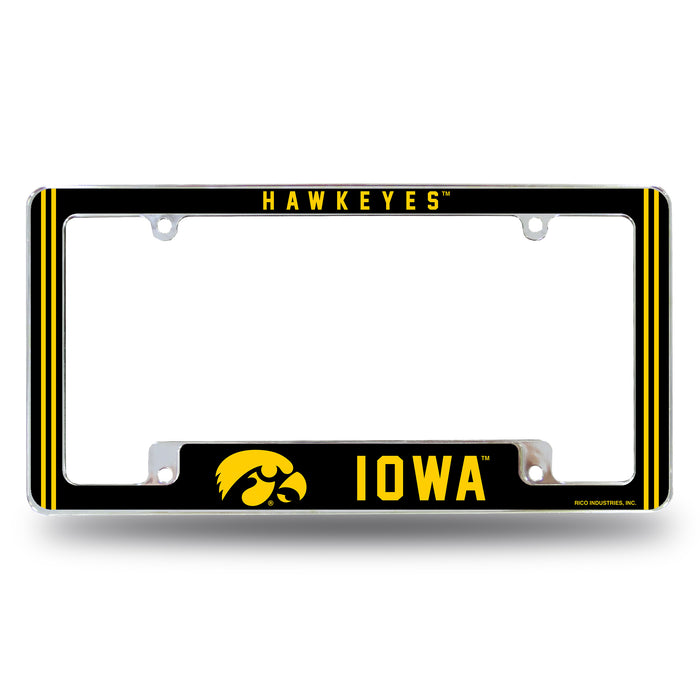 Iowa Hawkeyes  All Over Chrome License Plate Frame