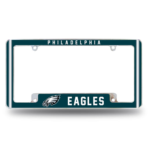 Philadelphia Eagles  All Over Chrome License Plate Frame