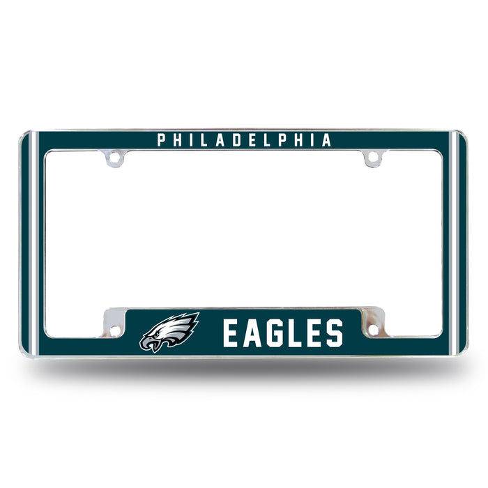 Philadelphia Eagles  All Over Chrome License Plate Frame