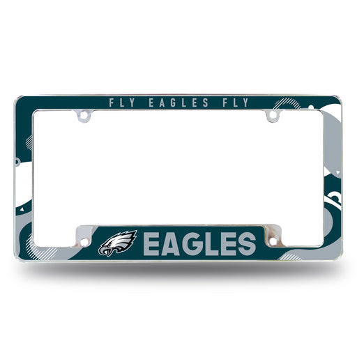 Philadelphia Eagles  All Over Chrome License Plate Frame