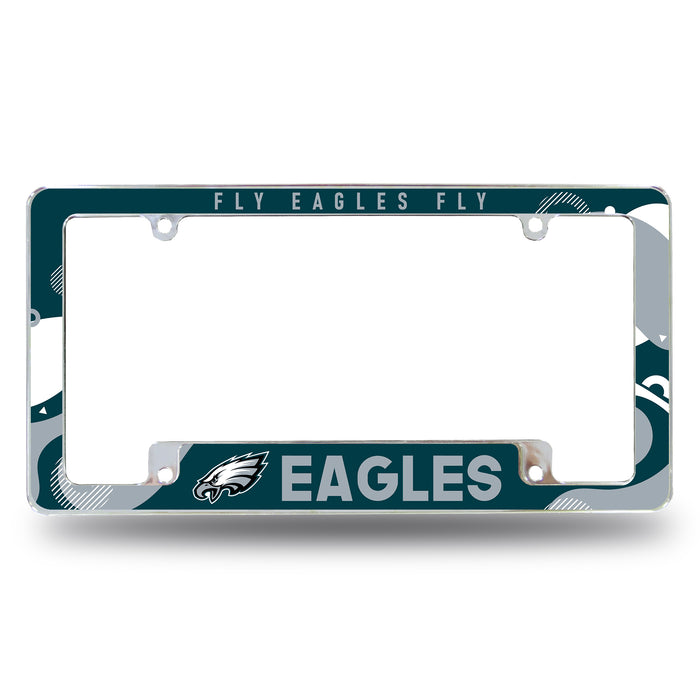 Philadelphia Eagles  All Over Chrome License Plate Frame