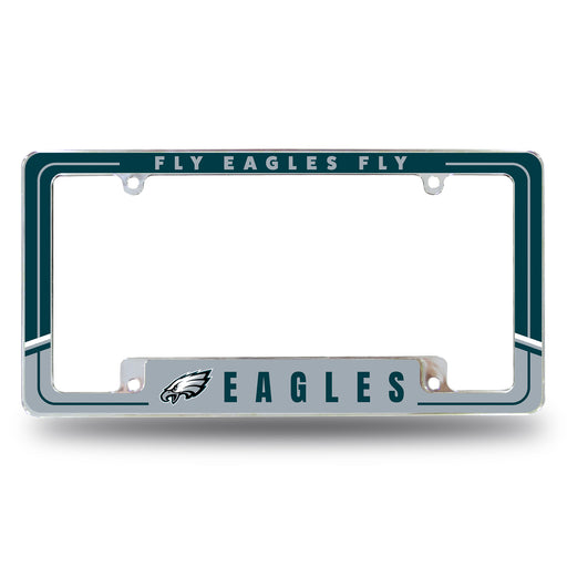 Philadelphia Eagles  All Over Chrome License Plate Frame