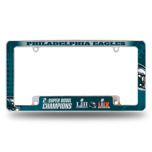 Philadelphia Eagles  All Over Chrome License Plate Frame
