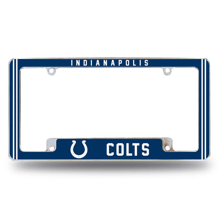 Indianapolis Colts  All Over Chrome License Plate Frame