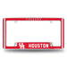 Houston Cougars  All Over Chrome License Plate Frame