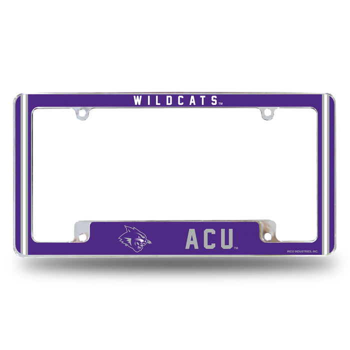 Abilene Christian  All Over Chrome License Plate Frame
