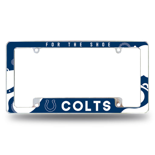 Indianapolis Colts  All Over Chrome License Plate Frame