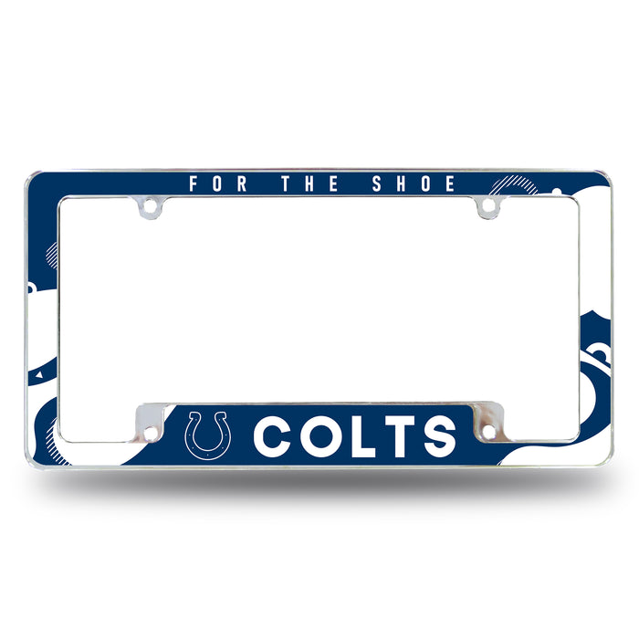 Indianapolis Colts  All Over Chrome License Plate Frame