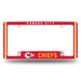 Kansas City Chiefs  All Over Chrome License Plate Frame