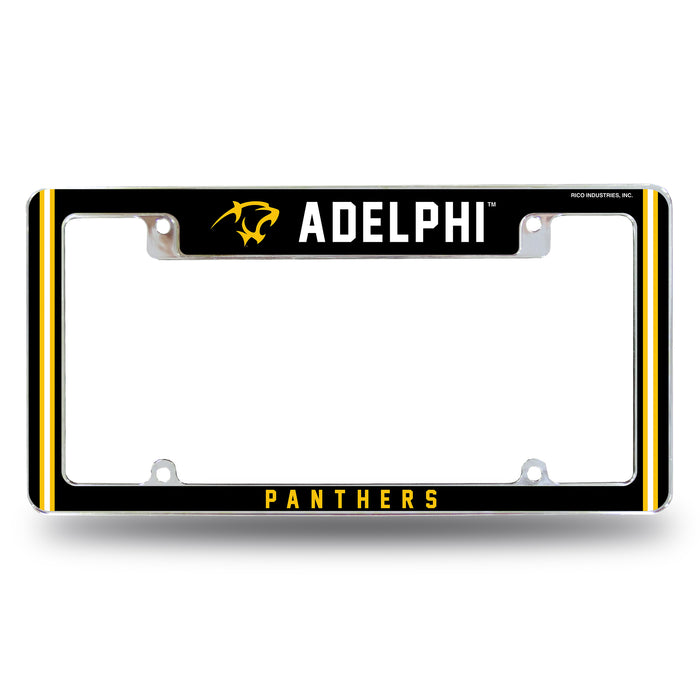Adelphi University  All Over Chrome License Plate Frame