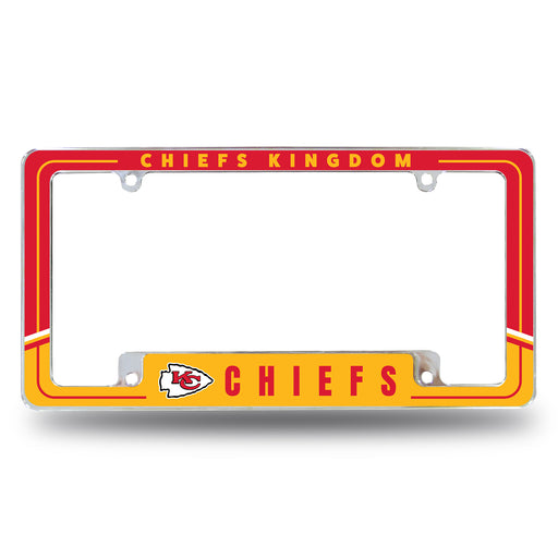 Kansas City Chiefs  All Over Chrome License Plate Frame