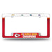 Kansas City Chiefs  All Over Chrome License Plate Frame