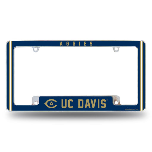 Cal State - Davis Aggies  All Over Chrome License Plate Frame