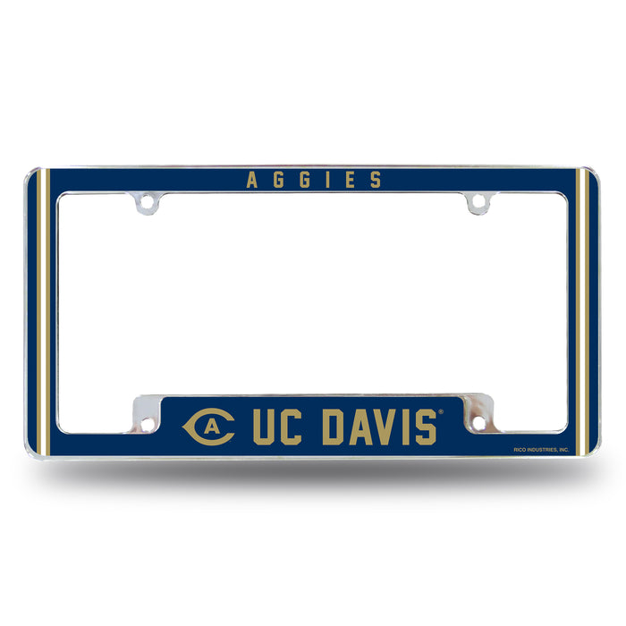 Cal State - Davis Aggies  All Over Chrome License Plate Frame
