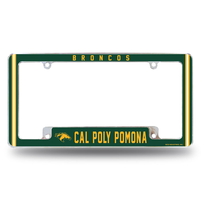 California Polytechnic Broncos  All Over Chrome License Plate Frame