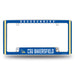 California State U-Bakersfield Roadrunners  All Over Chrome License Plate Frame