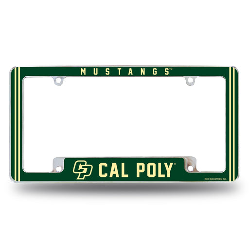 California Polytechnic Broncos  All Over Chrome License Plate Frame