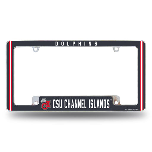 California State U-Channel Islands  All Over Chrome License Plate Frame