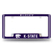 Kansas State Wildcats  All Over Chrome License Plate Frame