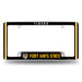Fort Hays State  All Over Chrome License Plate Frame