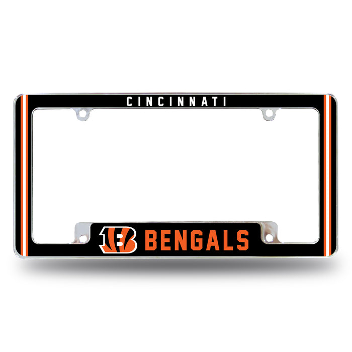 Cincinnati Bengals  All Over Chrome License Plate Frame