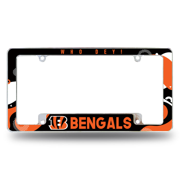 Cincinnati Bengals  All Over Chrome License Plate Frame