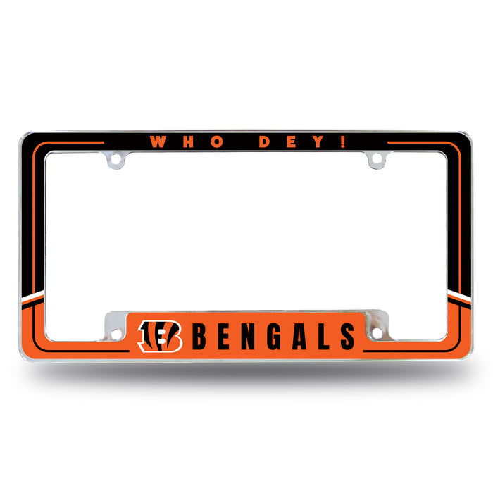 Cincinnati Bengals  All Over Chrome License Plate Frame