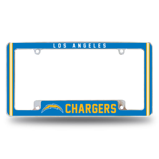 Los Angeles Chargers  All Over Chrome License Plate Frame