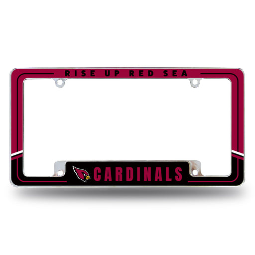 Arizona Cardinals  All Over Chrome License Plate Frame