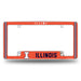 Illinois Fighting Illini  All Over Chrome License Plate Frame