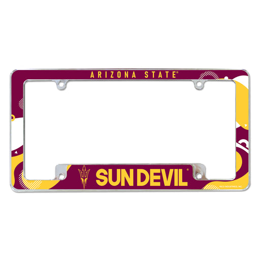 Arizona State Sun Devils  All Over Chrome License Plate Frame