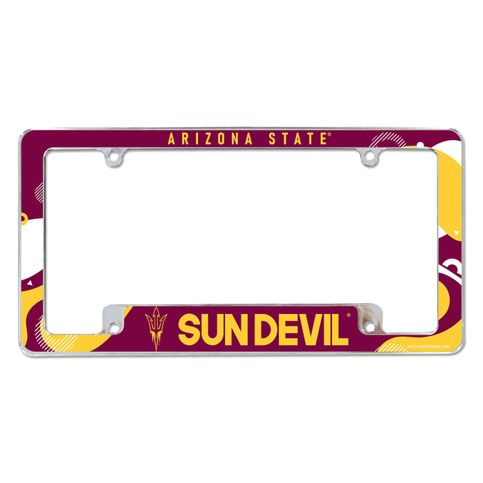 Arizona State Sun Devils  All Over Chrome License Plate Frame