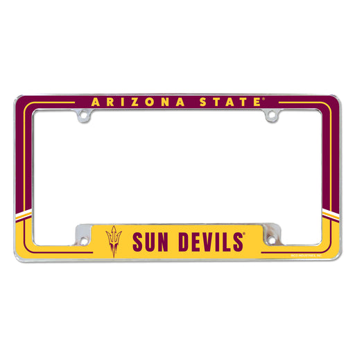 Arizona State Sun Devils  All Over Chrome License Plate Frame
