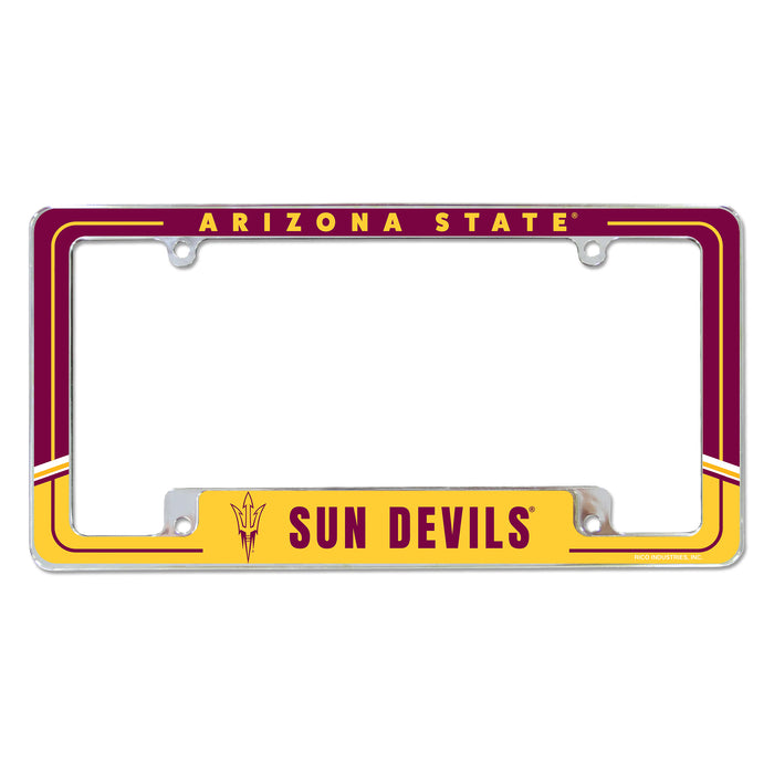 Arizona State Sun Devils  All Over Chrome License Plate Frame