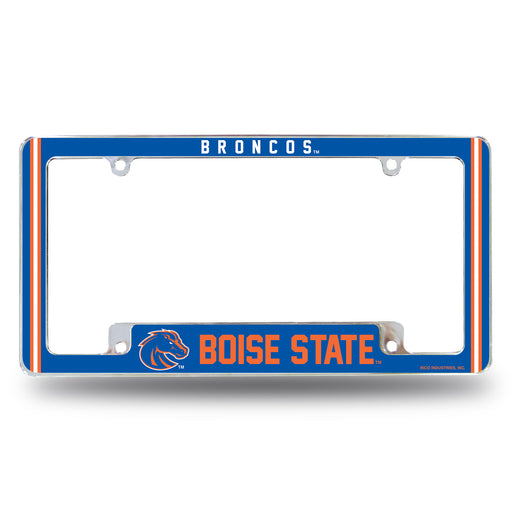 Boise State Broncos  All Over Chrome License Plate Frame