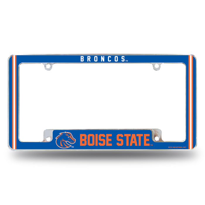 Boise State Broncos  All Over Chrome License Plate Frame