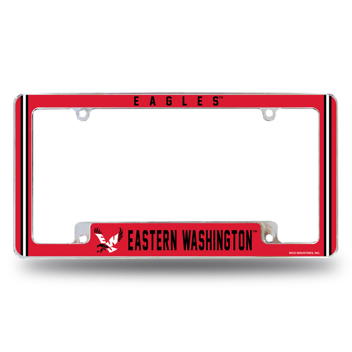 Eastern Washington Eagles  All Over Chrome License Plate Frame
