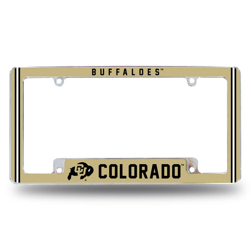 Colorado Buffaloes  All Over Chrome License Plate Frame