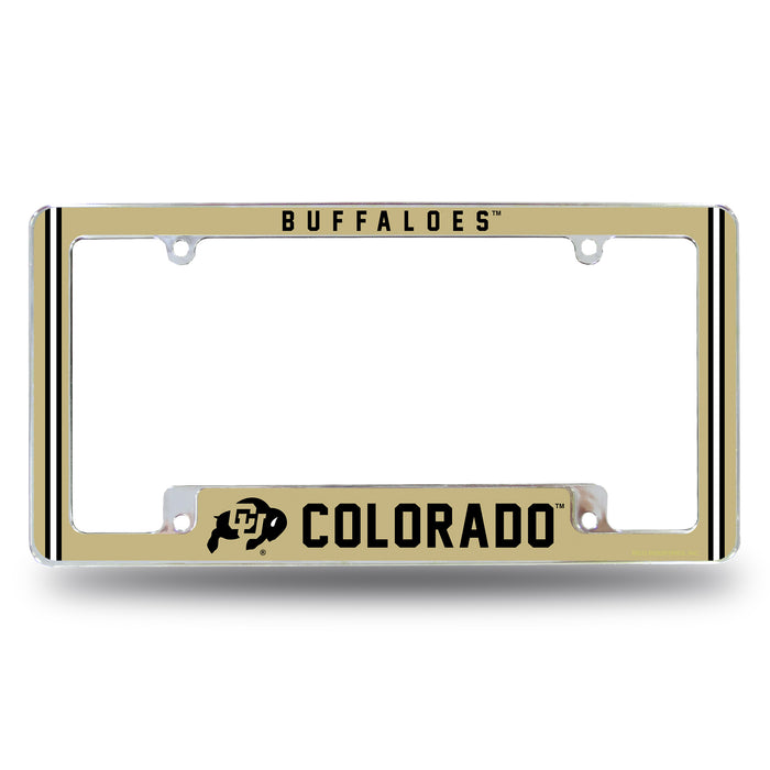 Colorado Buffaloes  All Over Chrome License Plate Frame
